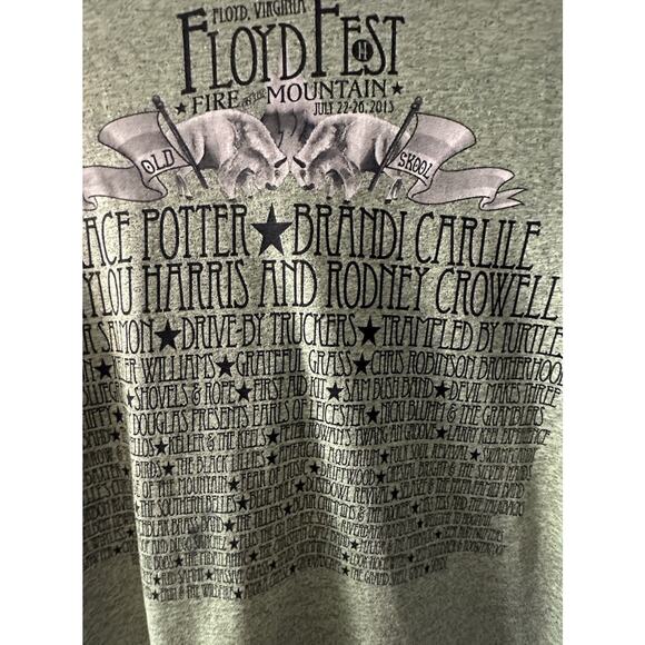 FloydFest 15 Fire on the Mountain 2015 Green T-Shirt M Recycled Recover Band Tee - Picture 4 of 8
